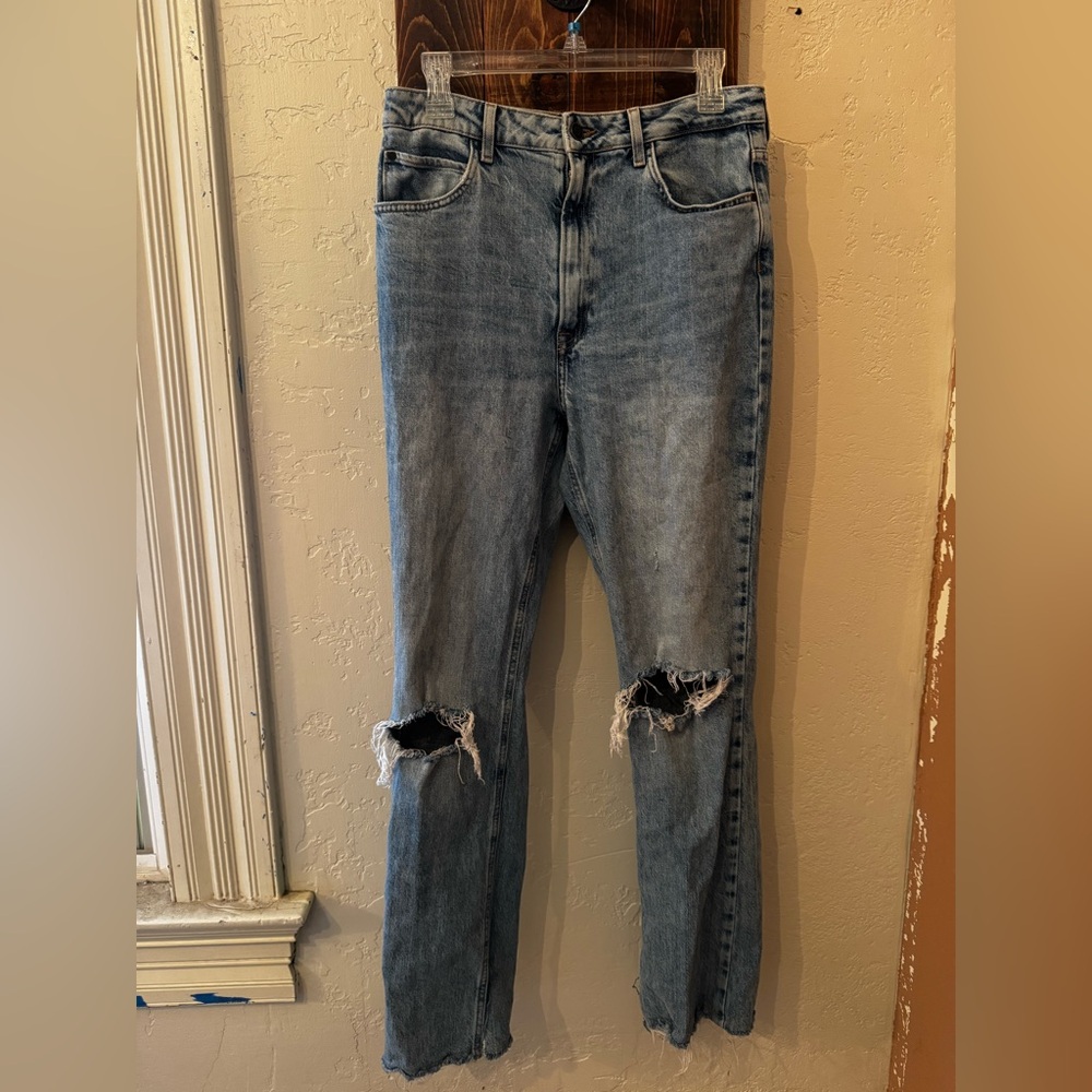 Zara Jeans Split Hem Bootcut